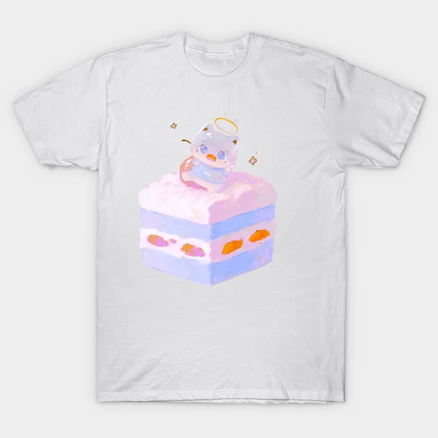 Kitty Cake T-Shirt by happyyu